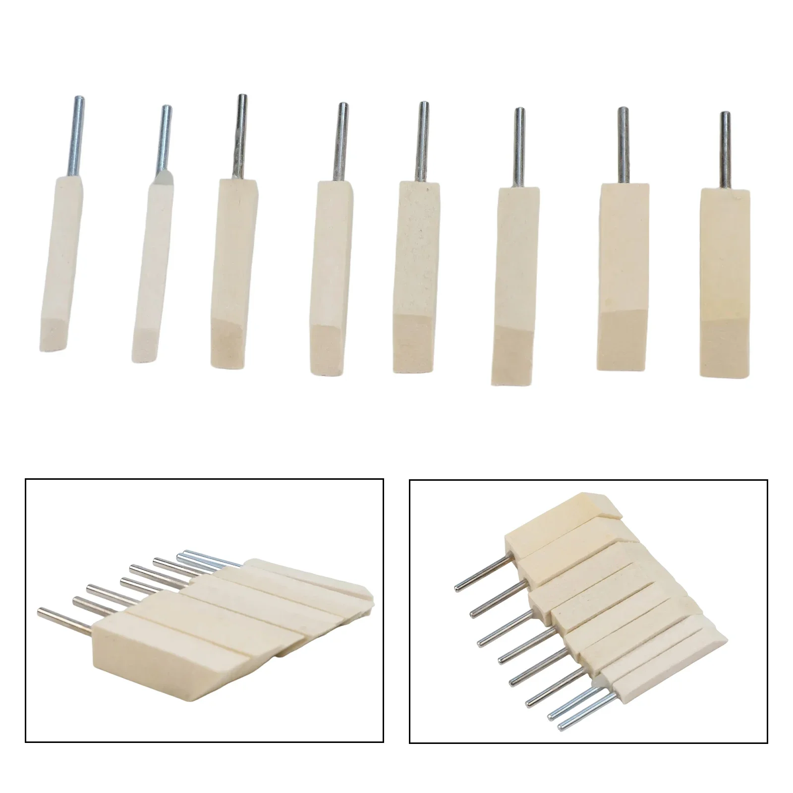 8PCS Wool Felt Grinding Head Set Wool Felt Pad Polishing Shaping for Woodworking Tools Compatible with Multiple Devices