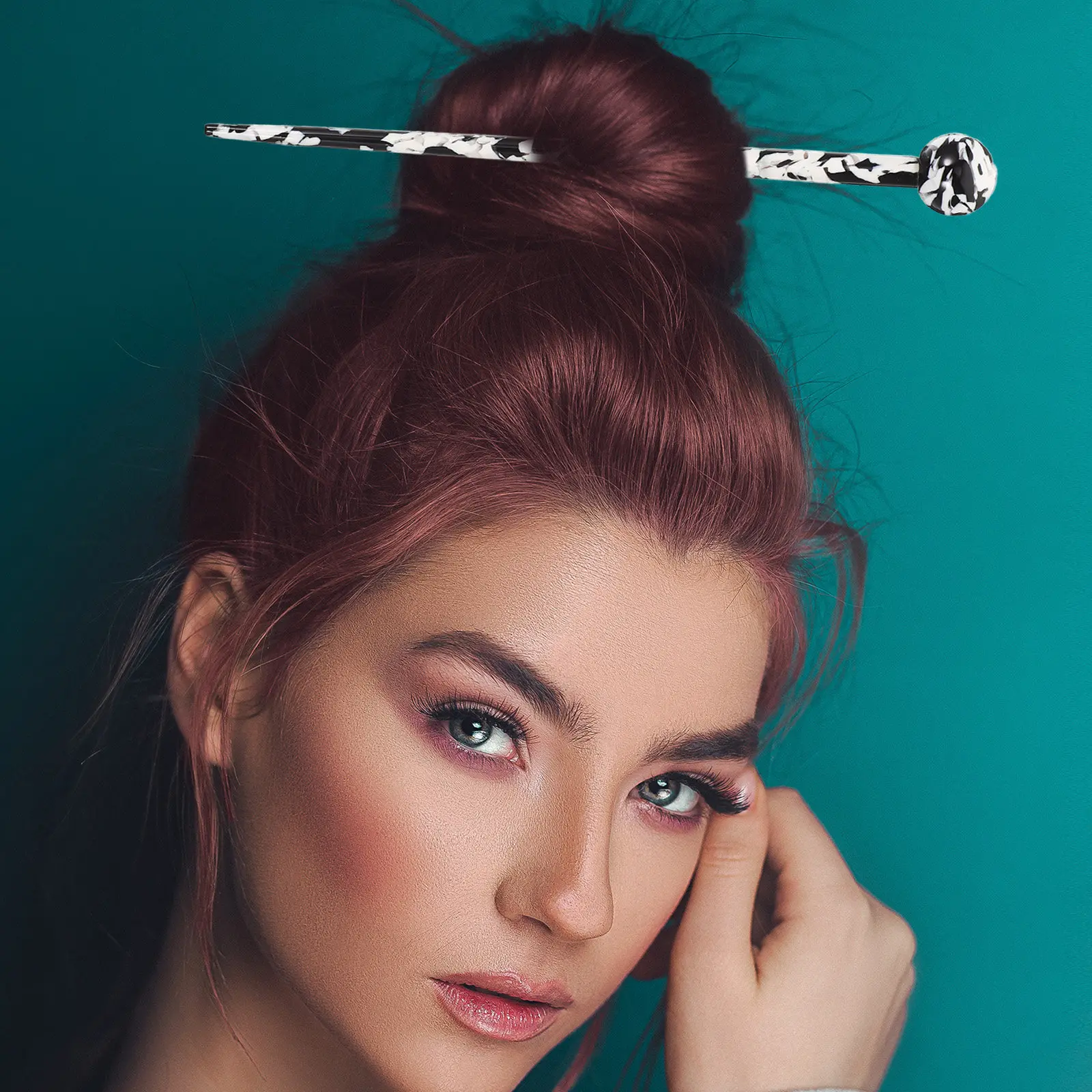 

Pearl Hair Stick for Women Elegant Chinese Traditional Hairpin Bun Maker Hair Styling Tool Decorative Chopstick Accessory Pearl