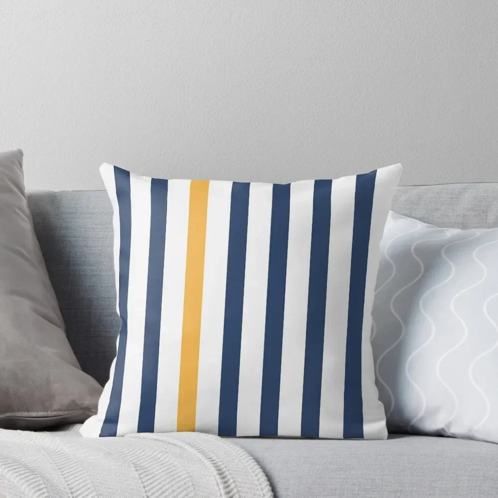 

Blue and white stripes with yellow Throw Pillow Pillowcase Cushion Sofa Covers Cushions Cover pillow