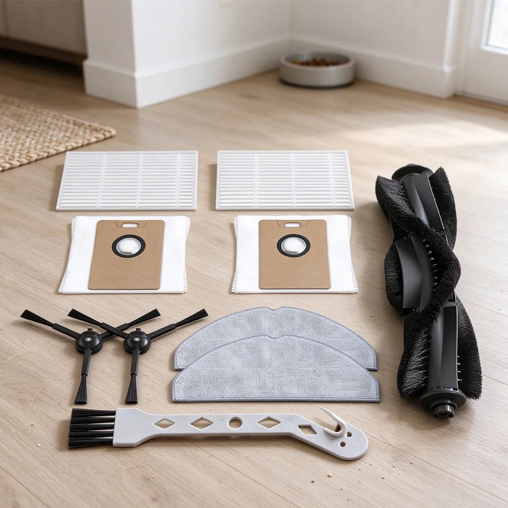 Complete Roller Brush Kit Includes Side Brushes Filters Dust Bags Mop Cloths for Hoover HG2 Vacuum Cleaner Models