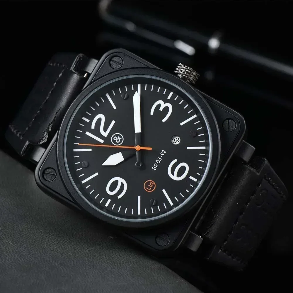 أفضل AAA 888 التمويه سوبر جيدة العلامة التجارية الأصلية الساعات للرجال جودة عالية مربع التلقائي ساعة ميكانيكية الساعات الذكور