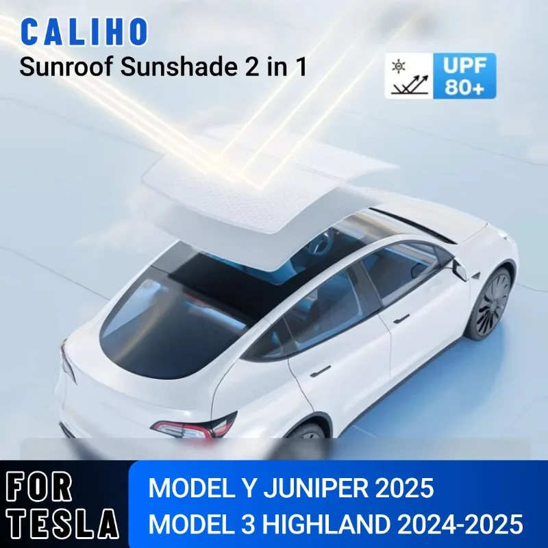 

Sunroof Sunshades For Tesla Model 3 Highland 23-25 Model Y Juniper 2025 Ice Cloth Buckle Sun Pare Glass Skylight Accessory