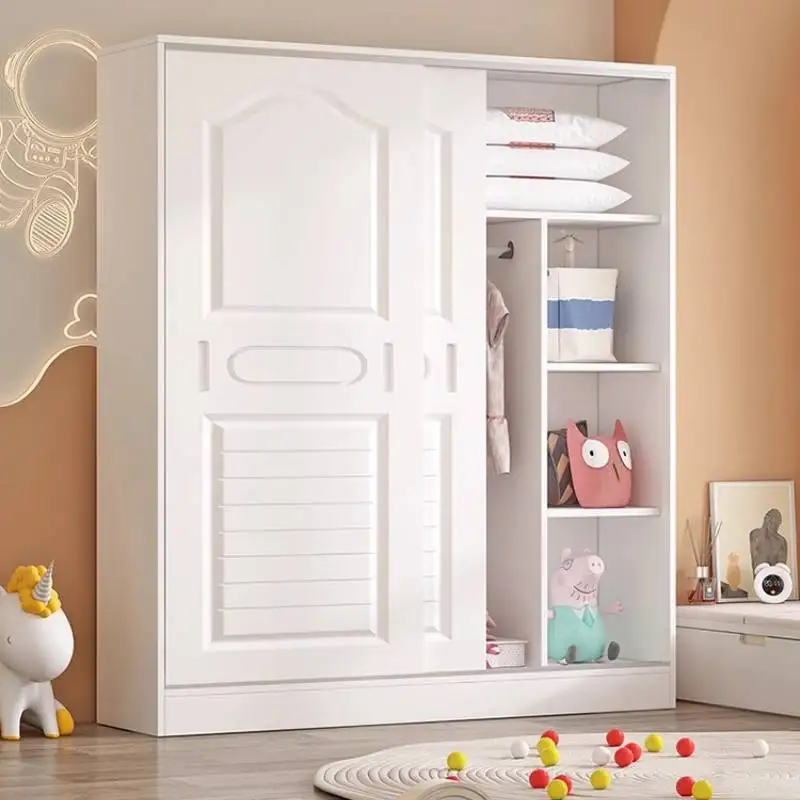 Kids Room Unit Wardrobes Wood Doors Modern Locker Cute Cabinet Wardrobes Closet Storage White Armadio Camera Da Letto Furniture