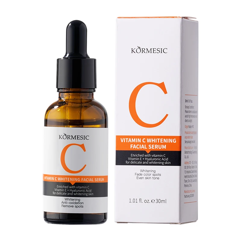 Vitamin C Face Serum - Anti-Aging Brightening Essence | Fades Dark Spots, Fine Lines & Evens Tone (Day/Night)