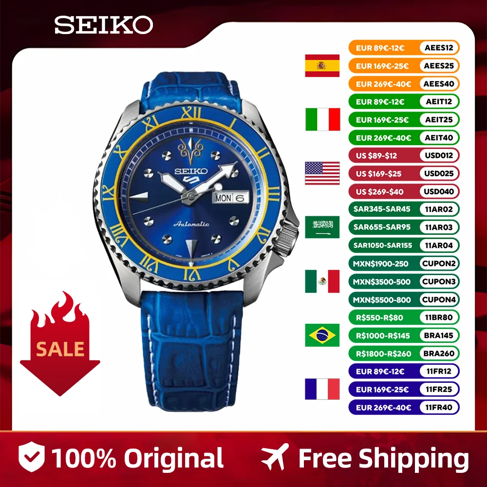 New SEIKO 5  Watch For Men Original Automatic Mechanical Watches Sports 10Bar Waterproof Luminous Fashion Watchs Japanese