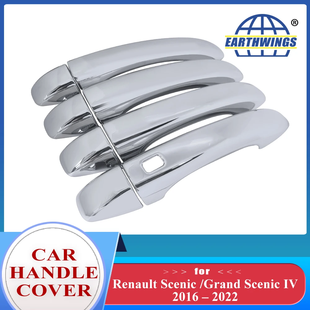 Car Door Handle Cover Sticker For Renault Scenic 4 IV MK4 2016~2022 Grand Scenic Dynamique Accessories Protector Styling Spoiler