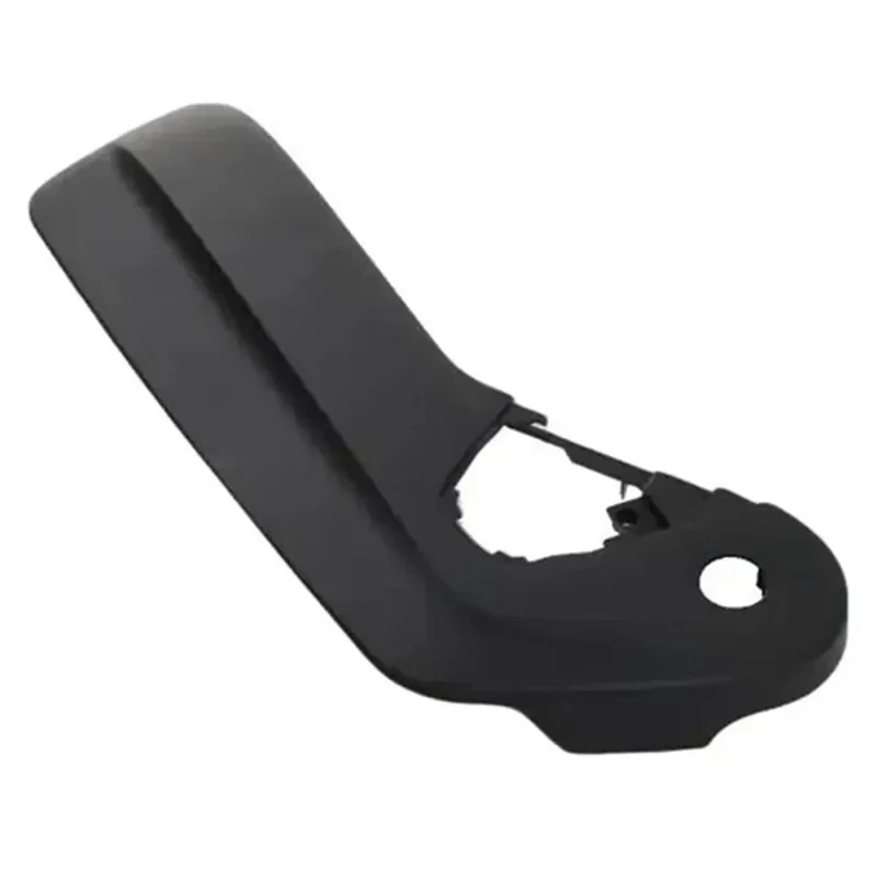 Black Plastic Car Left Front Seat Track Guard Decorative Cover Switch Protector Auto Interior Accessory Trim