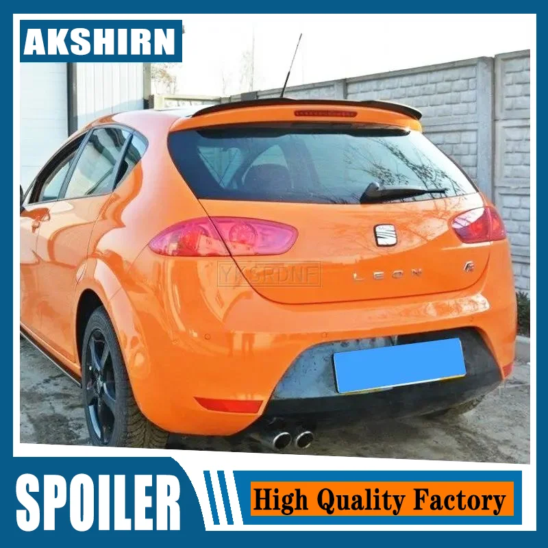 For Volkswagen VW Seat LEON 2000-2020 3Door/5Doors For 1P MK2 5F Car Tail Wing Decoration ABS Hatchback Spoiler Car Lip Spoiler