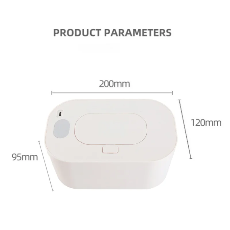 الطفل يمسح دفئا PP ذكي قابل للتعديل درجة الحرارة آمنة للاستخدام سيارة الرضع مناديل سخان