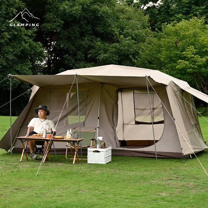 

Tent Outdoor Camping Overnight Speed Set Up Automatic Camping Full Set Of Equipment Windproof And Sun Protection