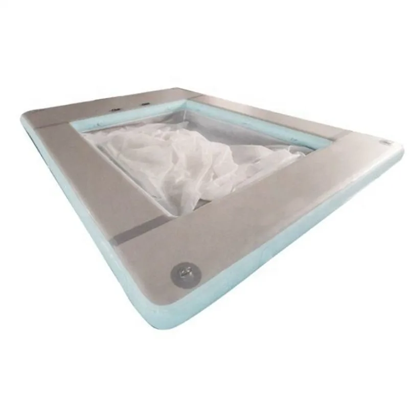 Inflatable island Double-layer portable boat floating dock Swimming rest platform Inflatable raft platform island with net