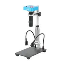 Zoom 130X Lens 48MP 51MP 4K 2K USB HDMI Digital Video Microscope Camera Video Recorder 3D Bracket Stand Touch +LED Spotlight