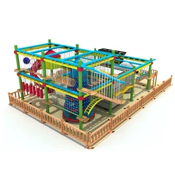 Children'S Indoor Entertainment Center Indoor Climbing Playground For Kids Ninja Warrior Indoor Playground