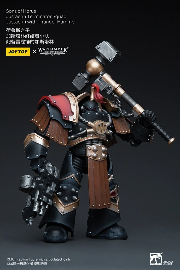 

JOYTOY Warhammer "The Horus Heresy"Sons Of Horus Justaerin Terminator Squad Justaerin With Thunder Hammer Action Figure Doll