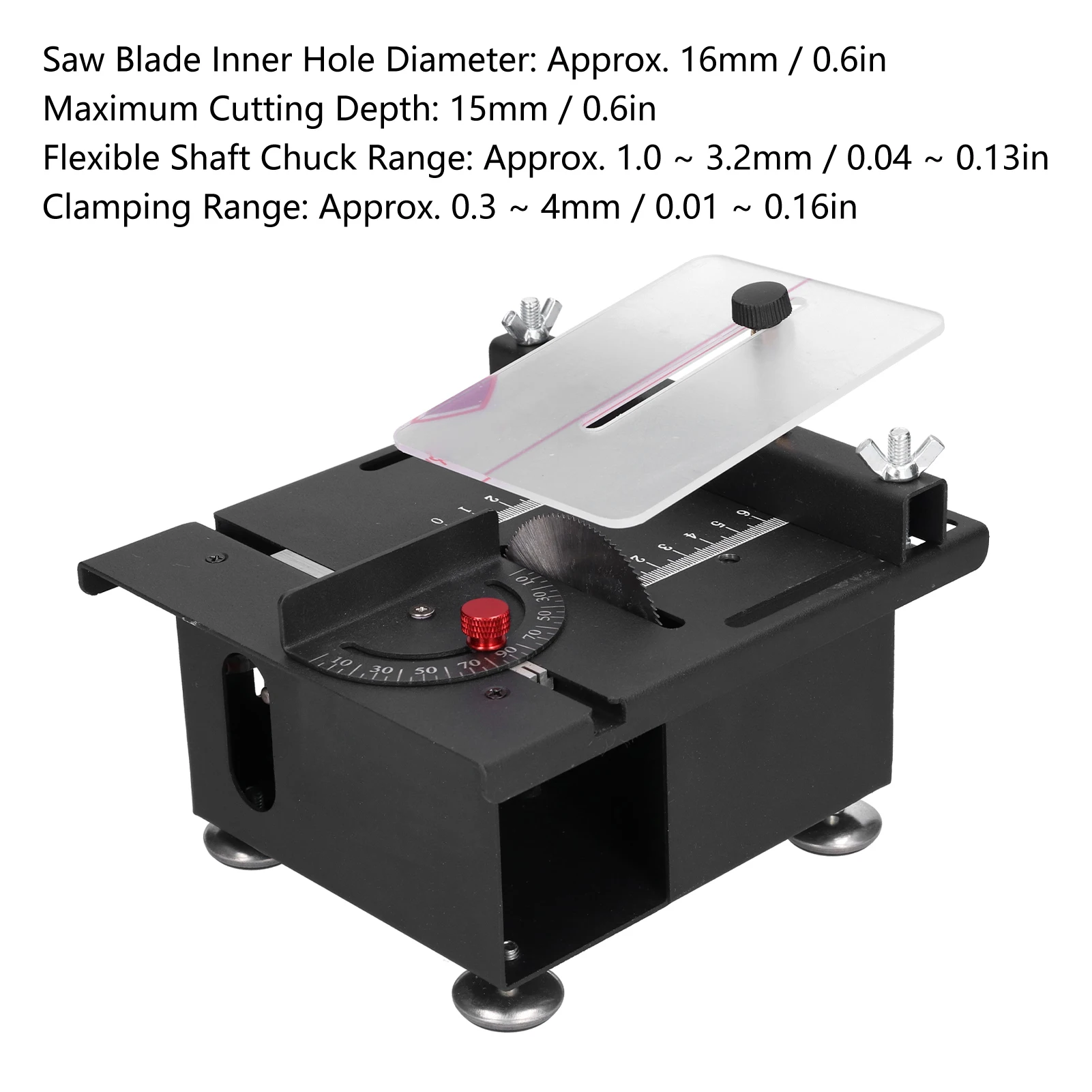 

Woodworking Table Saw Mini 100W Sliding Rail Adjustable Cutting Machine for Woodworking