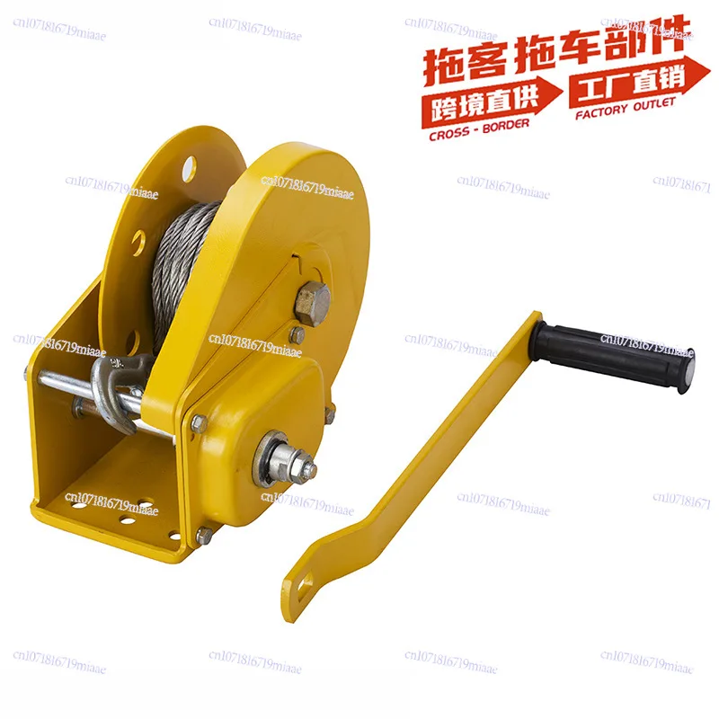 

Лебедка с ручным тормозом. Небольшая бытовая ручная двусторонняя самоблокирующаяся лебедка. Аксессуары для модификации лебедки прицепа для яхты.