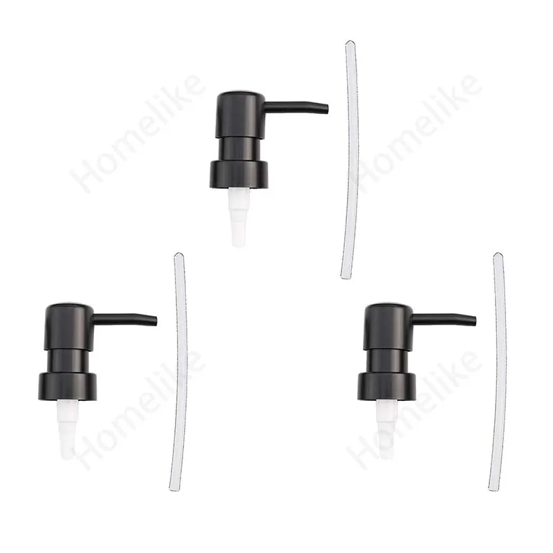 

3pcs ABS Plastic Soap Pump Head Lotion Pump Head 28 Thread Shampoo Bottle Press Nozzle Bath Bottle Dispenser Pump Head For Home