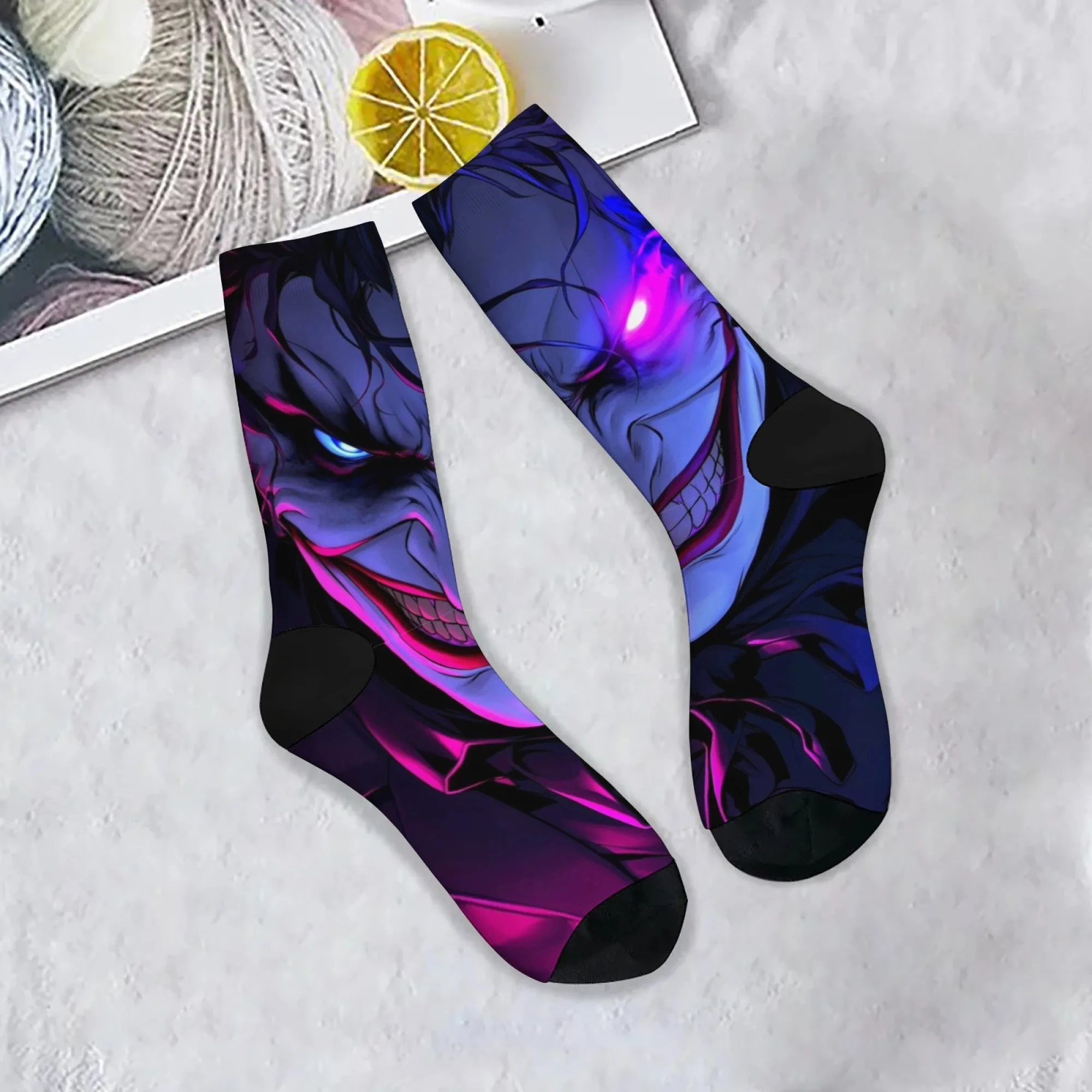 

Ретро комиксы неоновые мужские носки Джокер Harajuku уличные сумасшедшие носки в стиле хип-хоп новинка забавные счастливые носки повседневные модные носки с героями мультфильмов