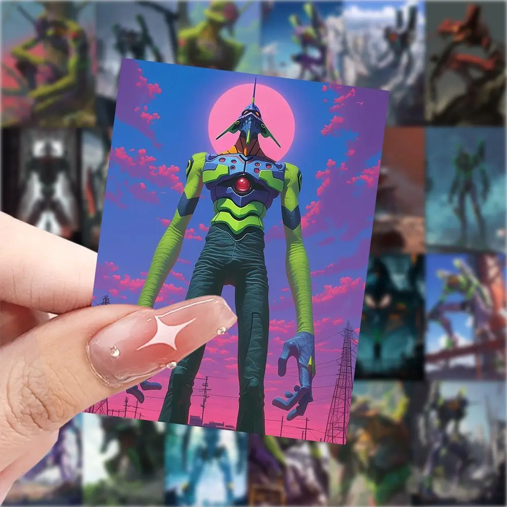 63Pcs Neon Genesis Evangelion EVA Stickers Unit-01 02 Anime Decals for Laptop Phone Case Fans DIY Decor Gift - view 5