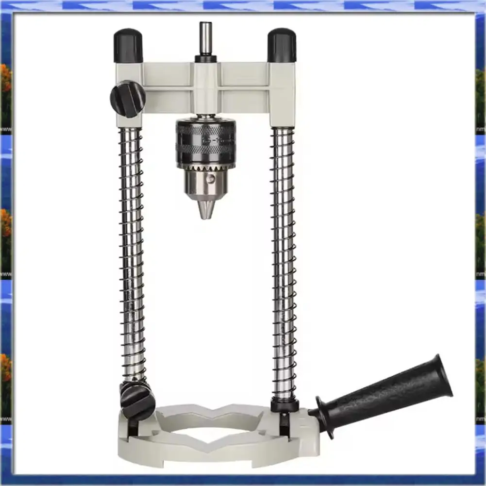 LJL Adjustable Precision Drill Holder, Guide Stand With Pipe Holder And DIY Tool Features, Removable Handle