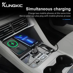 For BYD Song Pro 2023 2024 2025 Car Wireless Charger 15W Mobile Phone Fast Charging Holder LHD RHD Accessories