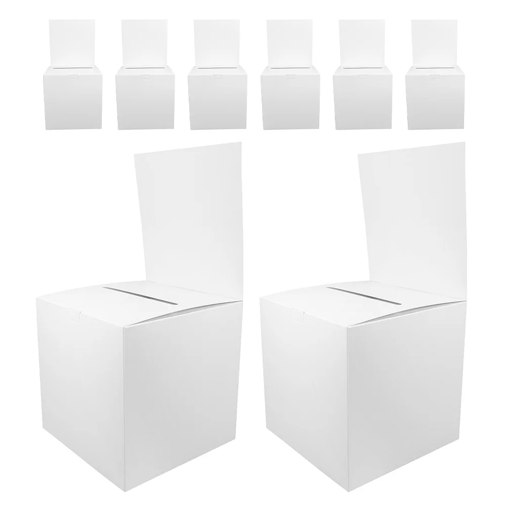 

8pcs Lottery Box Raffle Ticket Storage Box For Party Meeting Donation Ballot Collection Multi-Functional Reusable Sturdy Case