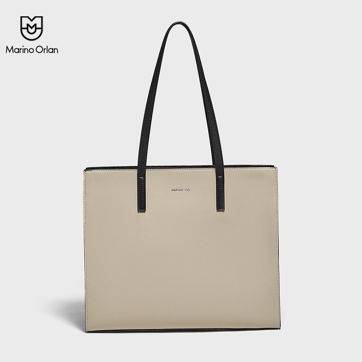 

Marino Orlan Soft Leather Women's Tote Bag 2025 New Shoulder Handheld Purse Spring/Summer Simple Commuting Large Capacity Bag