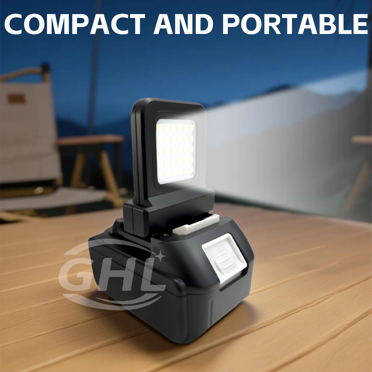 Universal lamp Compatible with Most Lithium Battery Interfaces for DEWALT for Milwaukee for Makita18V Li-ion Battery