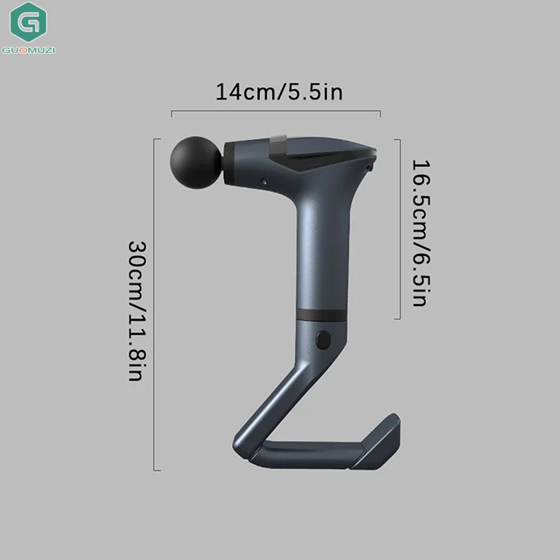 Массажный пистолет, глубокий массажер для мышц, пояс для релаксации с удлиненной ручкой, массажер для спины 3-в-1 для облегчения боли