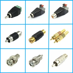 5Pcs/lot RCA Connector Socket Lotus Welding-Free Connector RCA Converter Audio-Video Adapter RCA Welding-Free Audio Socket