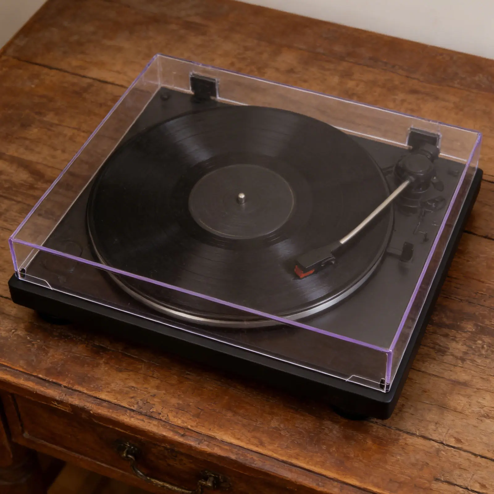 

Clear Acrylic Turntable Dust Cover 16.2x13.2x2.4in for Vinyl Record Player Crystal Transparent Protection Dustproof Shield Audio