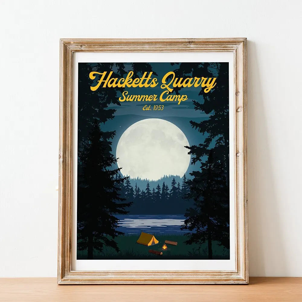 Hacketts Quarry Summer Camp Posters Decoration Vintage Room Decor Prints Pictures Video Game Art Home Wall Modern Mural Painting