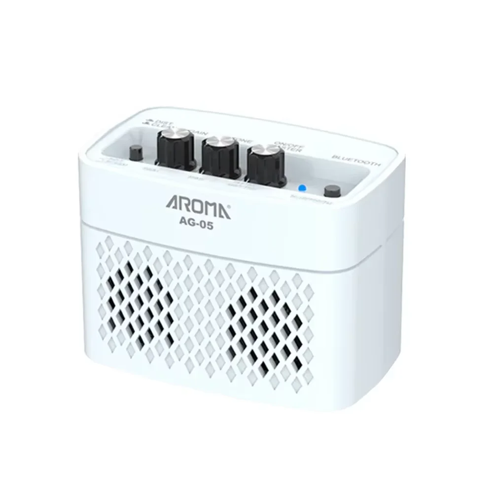 

AROMA Mini Guitar Amplifier 5W Bluetooth Color Speaker for Electric Guitar Bass Stringed Instruments Guitar Parts Accessories