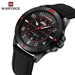 NAVIFORCE Brand Original Design Watches for Men Luxury Fashion Waterproof Nylon Strap Male Quartz Wristwatch Reloj Mujer 2023