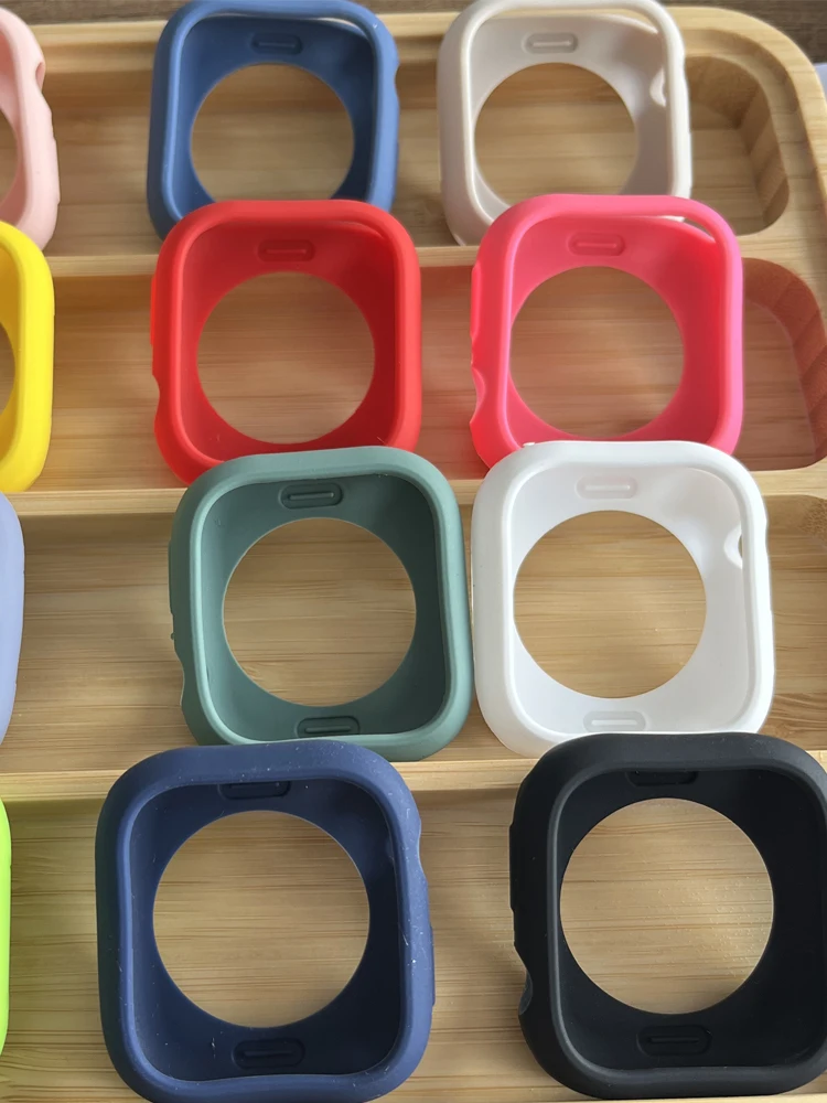 Silicone Cover For Apple Watch Case 11 10 42mm 46mm 44mm 40mm 41 45mm Accessories Bumper Shell Protector iWatch serie SE 6 7 8 9