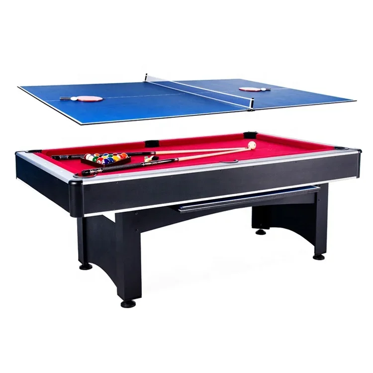 2026 Popular Custom 2 in 1 Pool Table-tennis Table Two in One Billiard Snooker Small Ping Pong Pool Table for Adult Kids Indoor