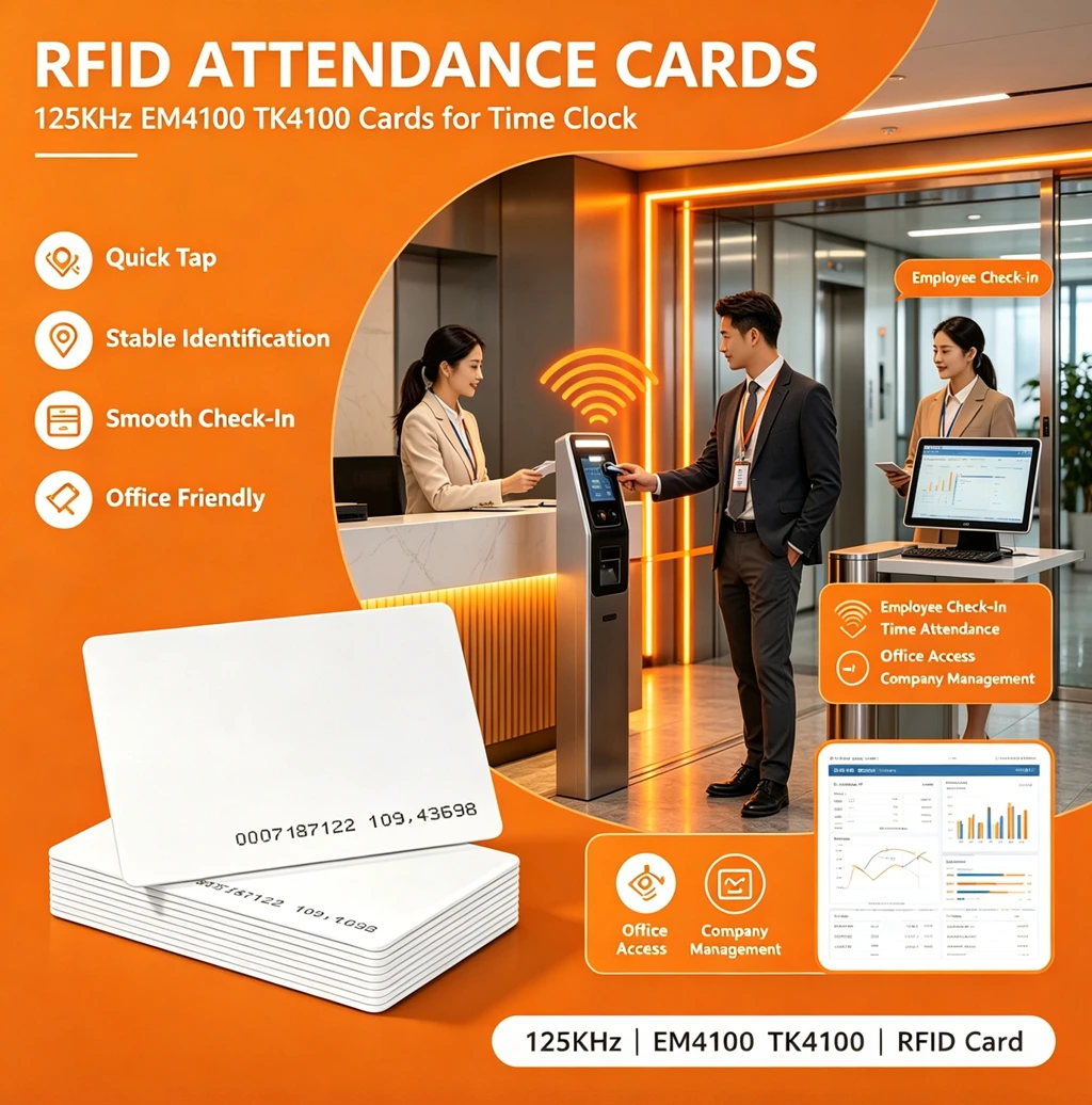 DIXSG 10pcs 50pcs RFID Cards 125KHz EM4100 TK4100 Smart Card Proximity RFID Tag Card for Access Control