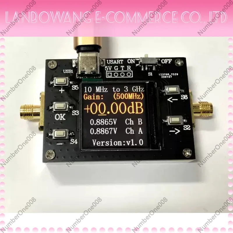 DC-3GHz 90dB Digital Step Attenuator, 0.5dB Step TTL/Serial Port PC Control RF Module