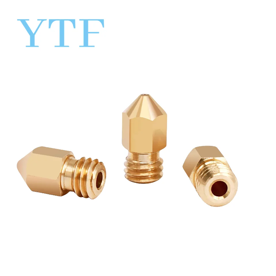 3D Printer Brass Copper Nozzle Mixed Sizes 0.2/0.3/0.4/0.5 Extruder Print Head For 1.75MM MK8