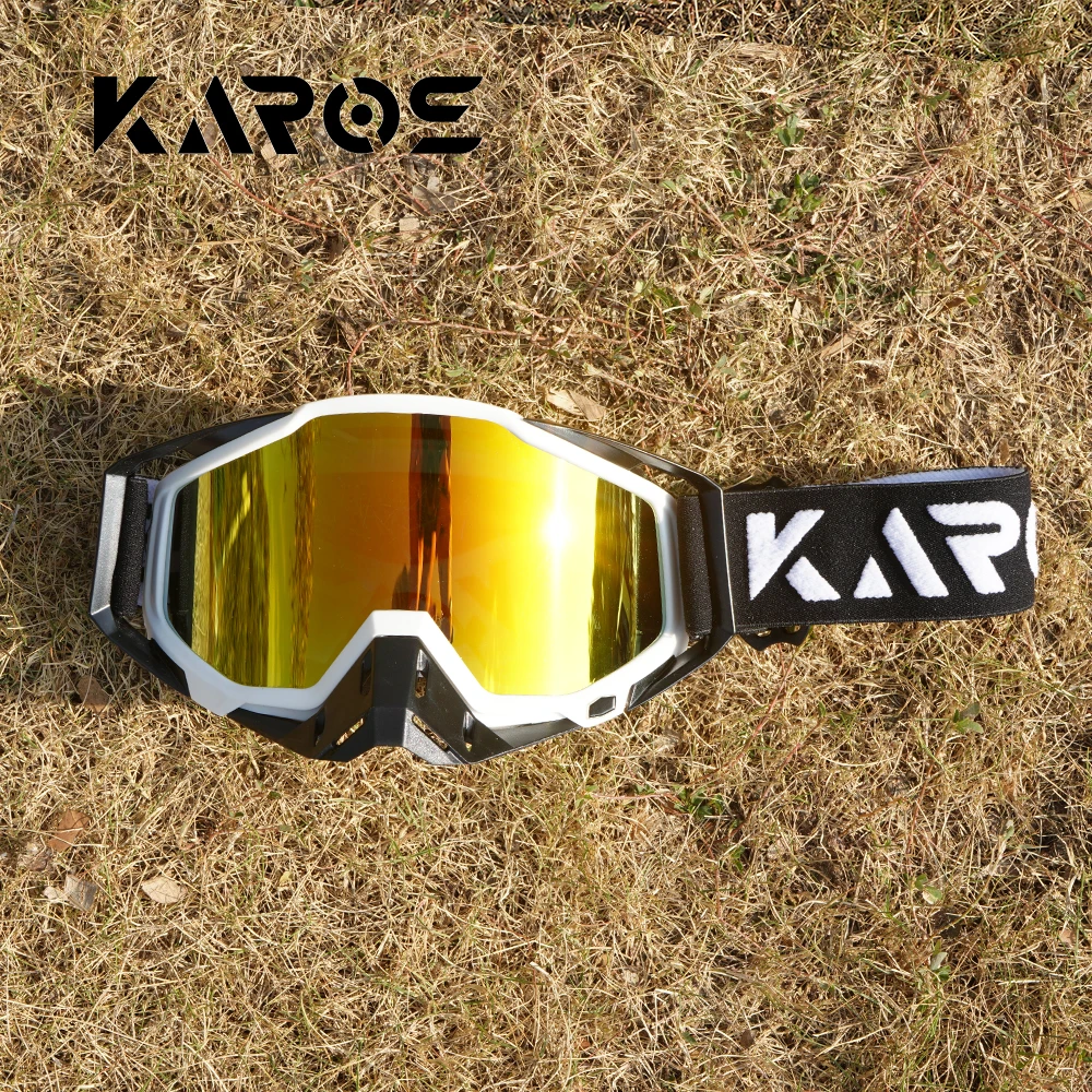 

Мотоциклетные очки Karos для мотокросса, MTB, ATV, внедорожные очки со съемными линзами, ветрозащитные, с защитой от УФ-излучения UV400, для активного отдыха и велоспорта