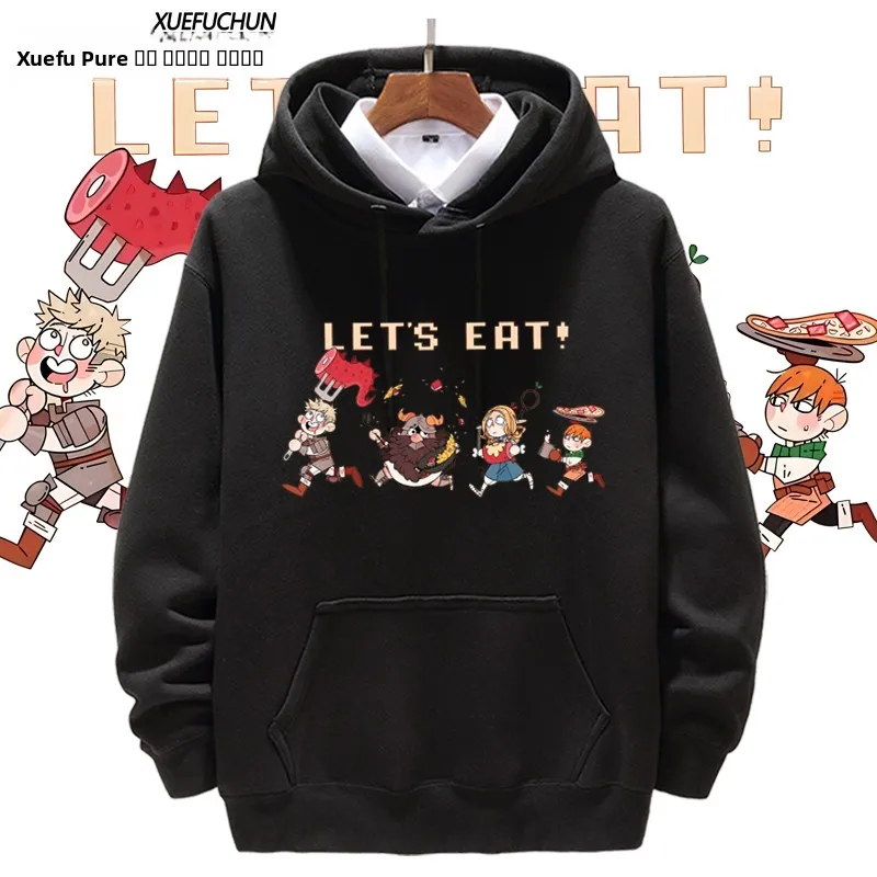 

Худи Leosma Lou Hill в стиле аниме Maze Meal, повседневное, с длинными рукавами, из смесового хлопка и полиэстера, молодежная мода