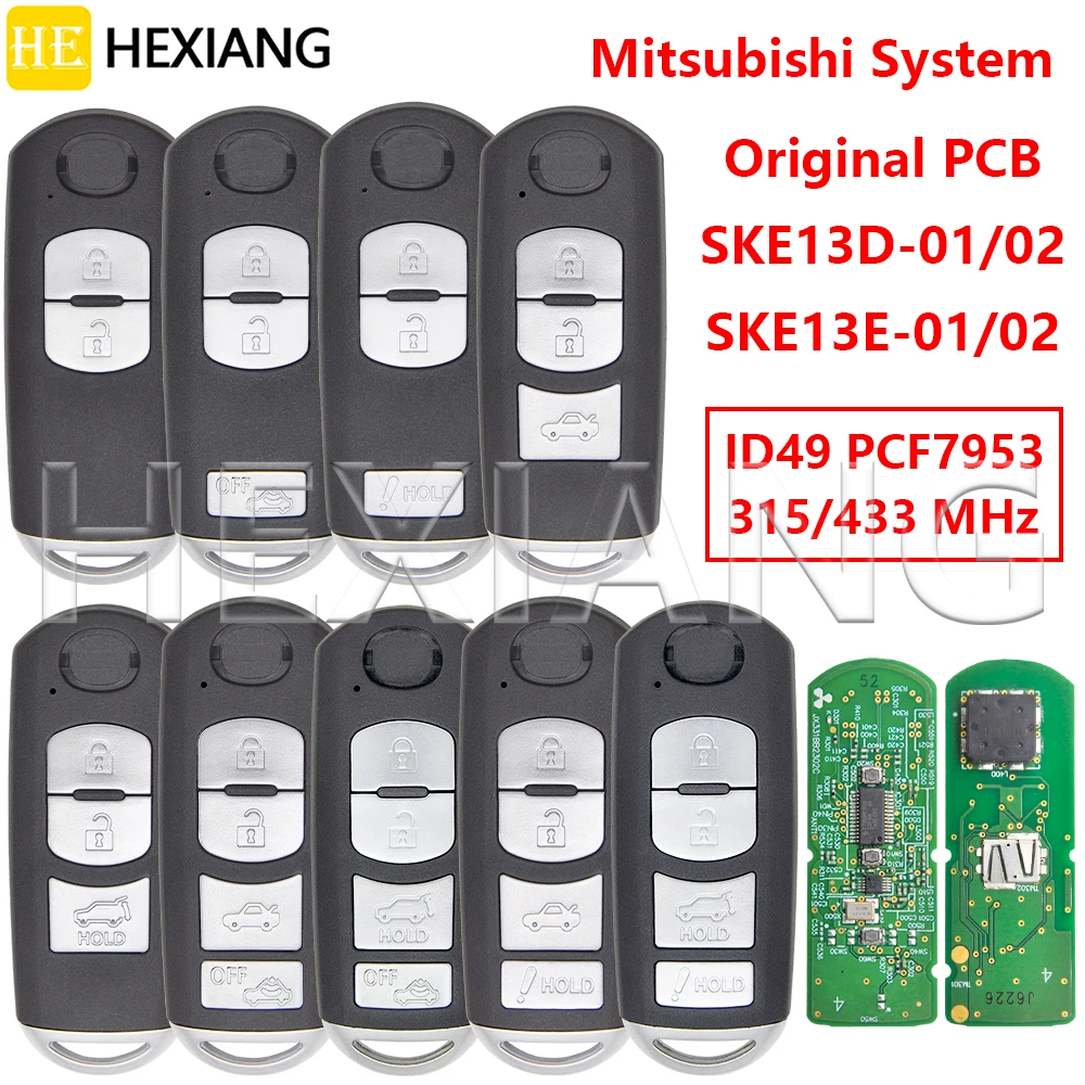 

HE OEM PCB SKE13D-01/02 315MHz SKE13E-01/02 433MHz Universal ID49 Chip Car Remote Key For Mazda 2 3 6 CX-4 CX-5 CX-9 MX-5 AXELA
