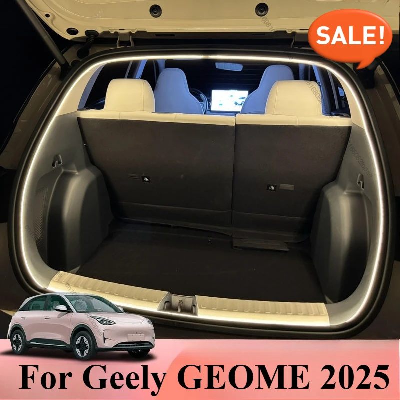 

Для Geely GEOME 2025, световая полоса багажника, освещение задней двери, атмосферное освещение, аксессуары для модификации