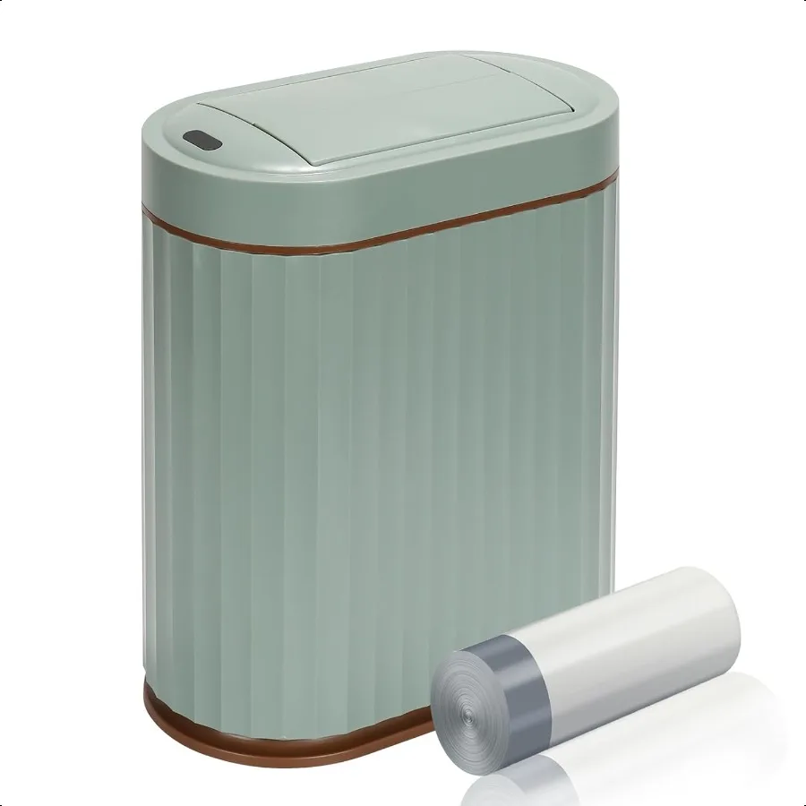 

Мусорный бак для ванной комнаты с крышкой, датчик движения-бабочки, мусорный бак, декор для ванной комнаты, автоматический мусорный бак, мусорная корзина, аксессуары для ванной комнаты