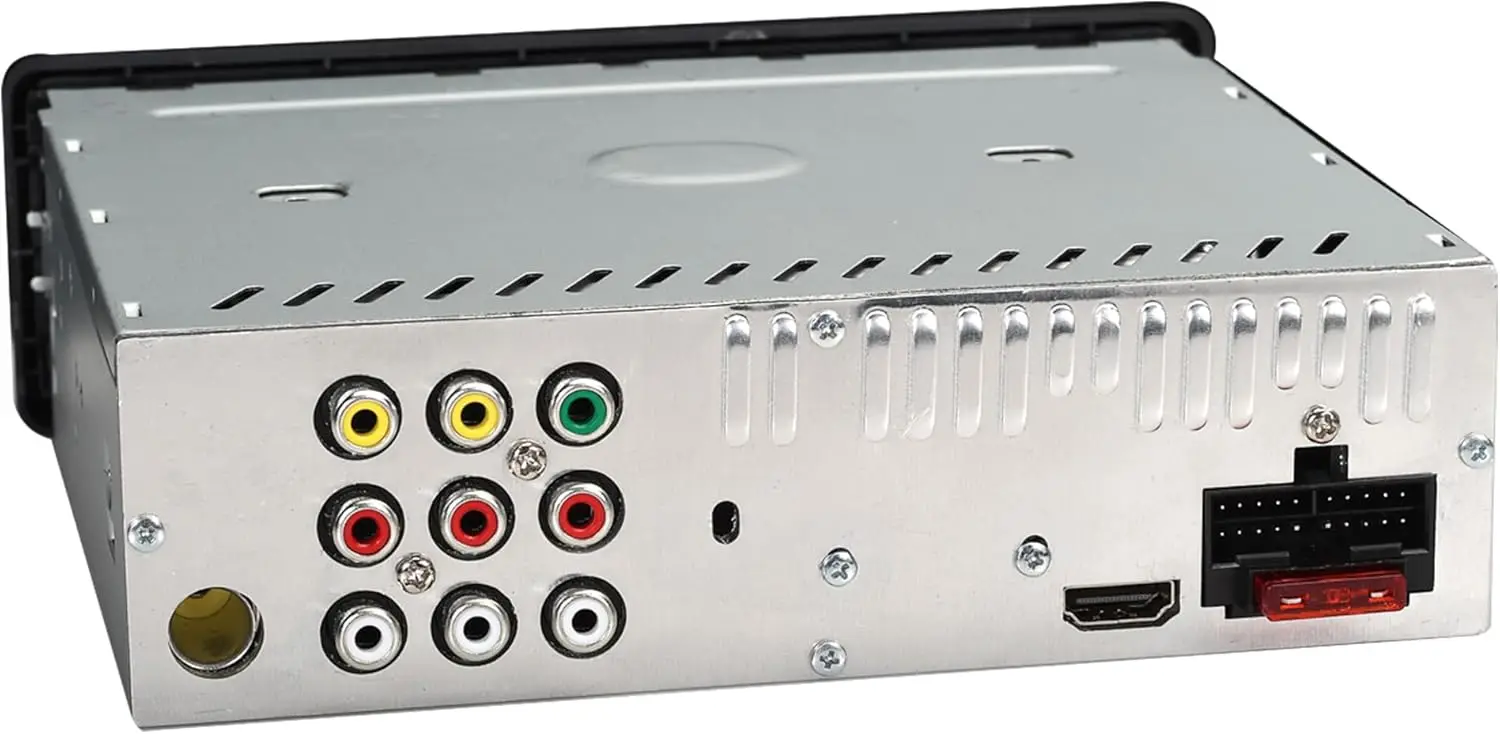 Marine RV Car Stereo Receiver with Bluetooth, DVD CD USB AUX, 40W x 4, Remote Control