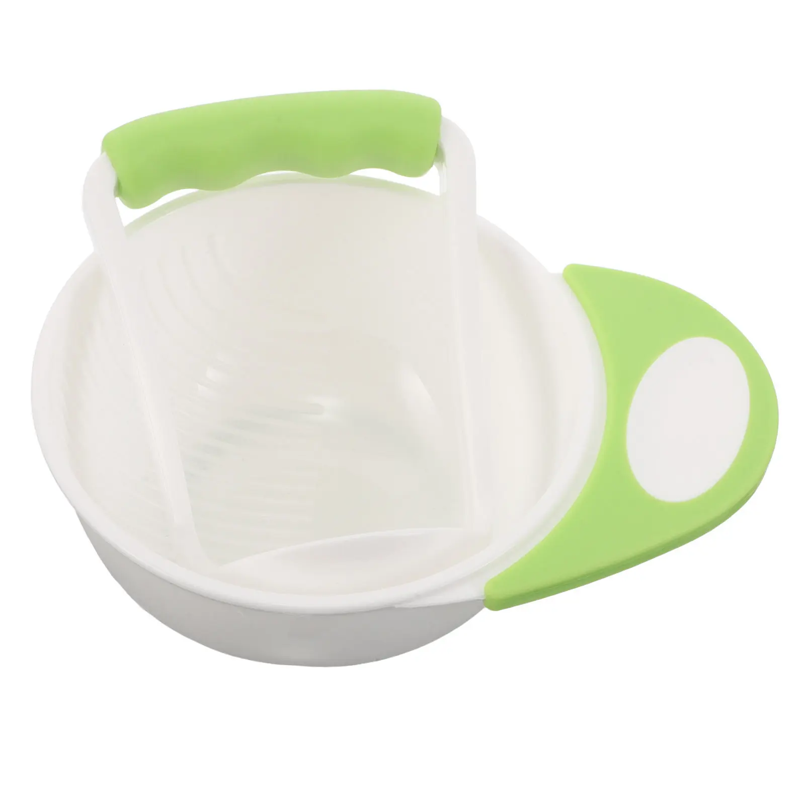 

1Set Baby Food Masher Bowl Portable Ergonomic Anti Slip Base Manual Grinder Tool for Travel Outdoor Baby Complementary Food