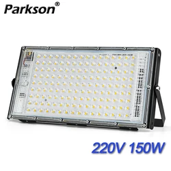 Reflector de luz LED para exteriores, lámpara de calle de CA 220V-240v, 150W, IP65, Reflector resistente al agua