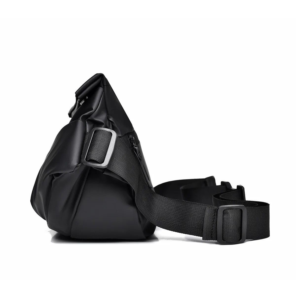 Bolso de hombro de mensajero para hombre, bolsa de pecho impermeable de moda, pecho multifuncional con hebilla magnética, bolso de múltiples