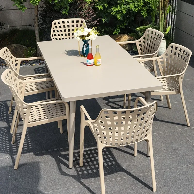 Outdoor Chair Table  Leisure Balcony Waterproof and Sun Protection Dining Table mesa terraza exterior pequeña  отдых на природе