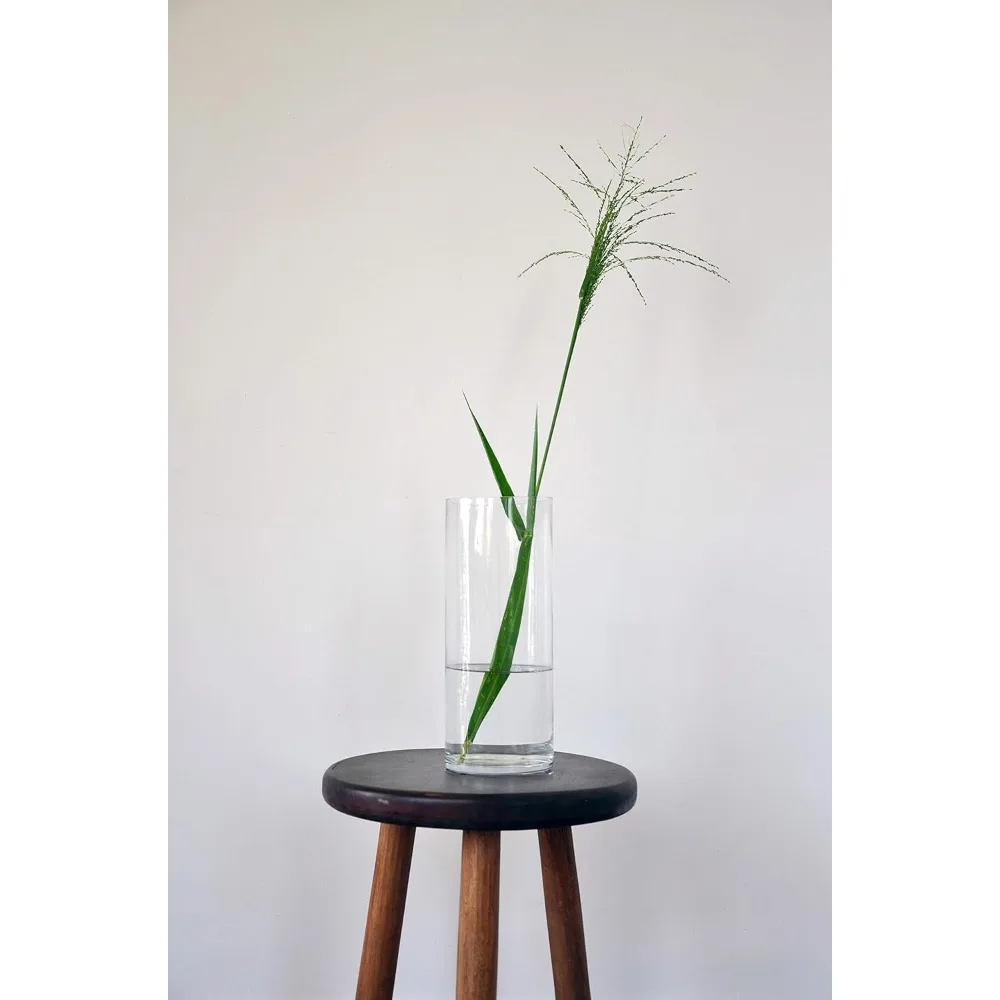 مزهرية أسطوانية WGV، قطر 5، ارتفاع 10، حاوية زراعة زهور زجاجية شفافة، حامل شموع عائم لحفلات الزفاف